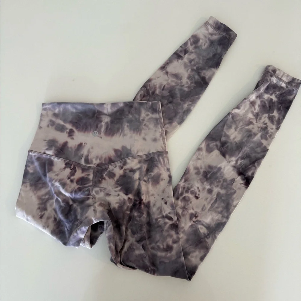 Lululemon Athletica Align Pant Diamond Dye Graphite Purple Lavender Leggings